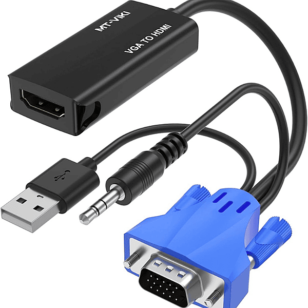 MT-VIKI VGA to HDMI Converter – High-Resolution Video & Audio | 1080p Support