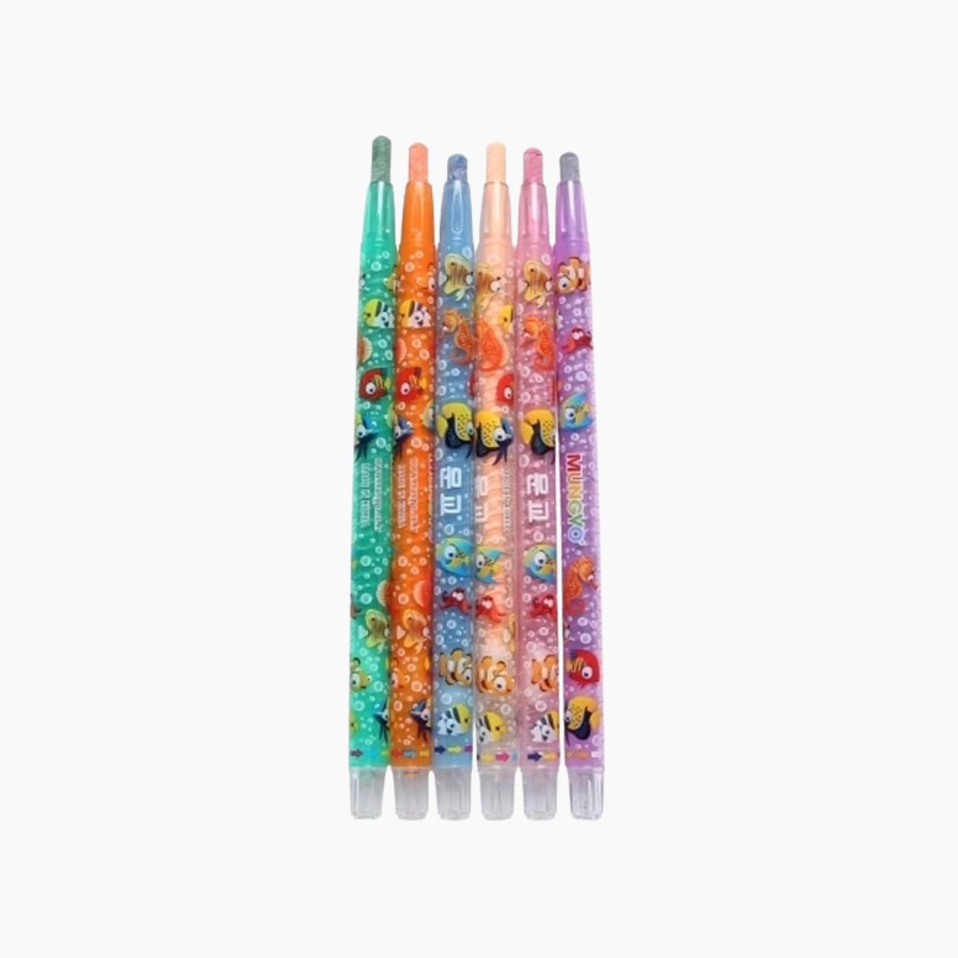 MUNGYO TWIST UP CRAYONS, SET OF 16 ASSORTED COLORS MUNGYO TWIST UP CRAYONS, SET OF 16 ASSORTED COLORS