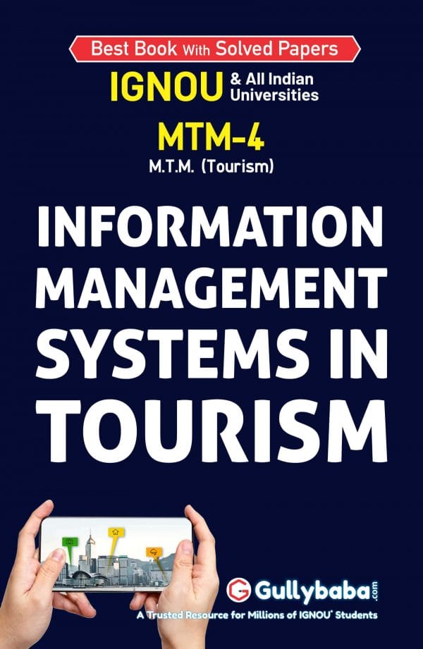 GNOU MTM-04 - Information Management Systems and Tourism, Latest Help Book Edition