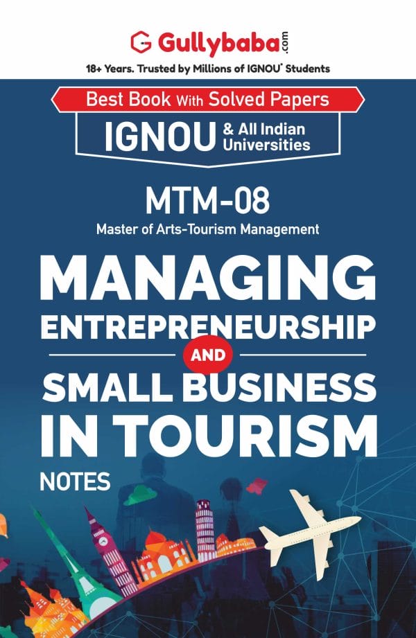 IGNOU MTM-08 - Managing Small Scale Enterprises in Tourism, Latest Help Book Edition