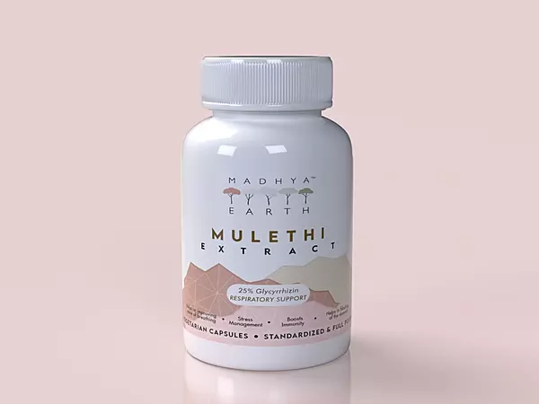Mulethi Extract Veg Capsules 60pcs - Madhya Earth