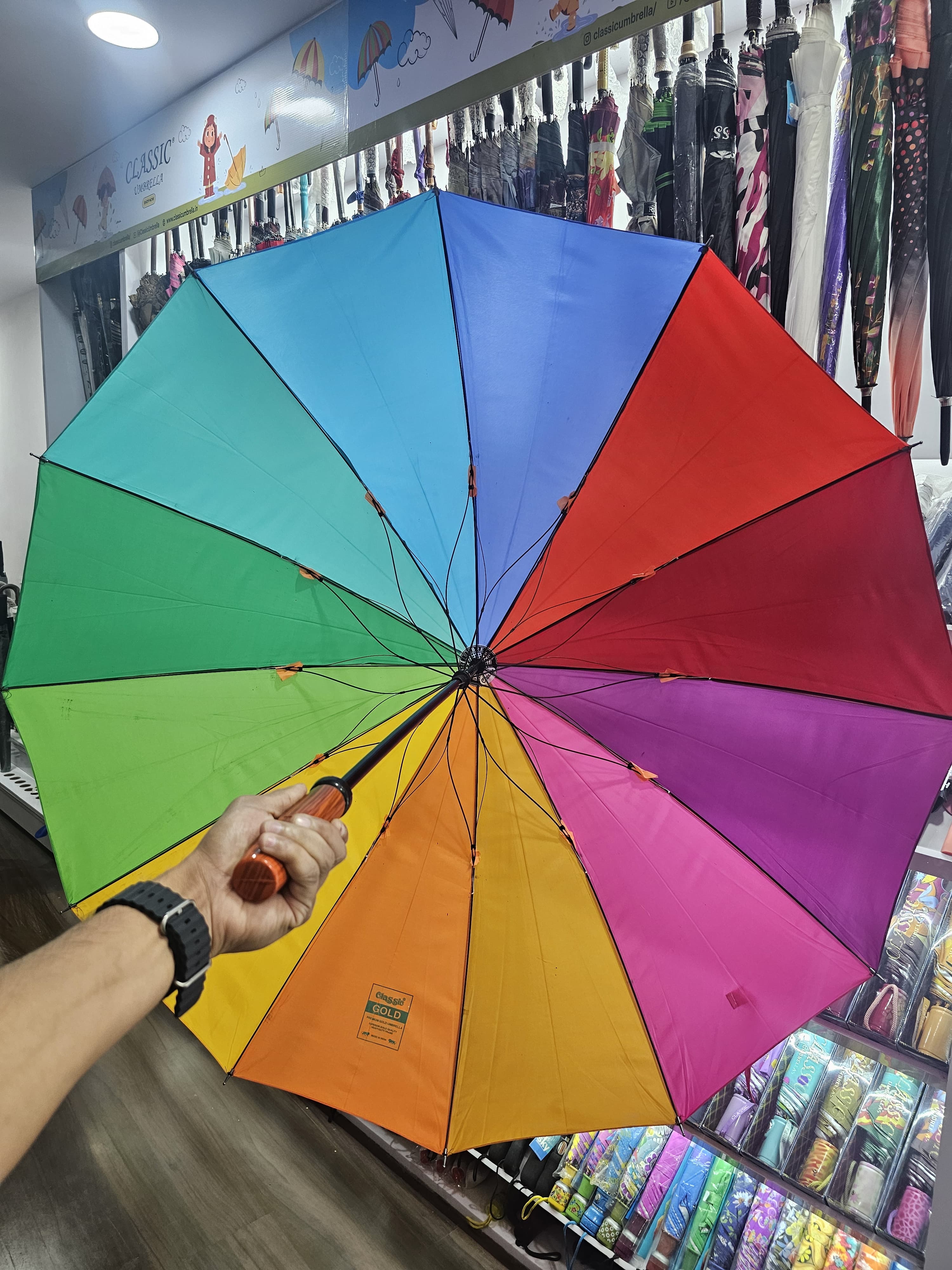 30inch Zed Multi Rainbow Umbrella | (Pack of 6pcs) | INR 280/piece 30inch Zed Multi Rainbow Umbrella | (Pack of 6pcs) | INR 280/piece