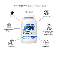 MuscleTech Platinum 100% Whey Isolate 907gms 2lbs