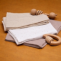 Muslin Bib with Wash Cloth