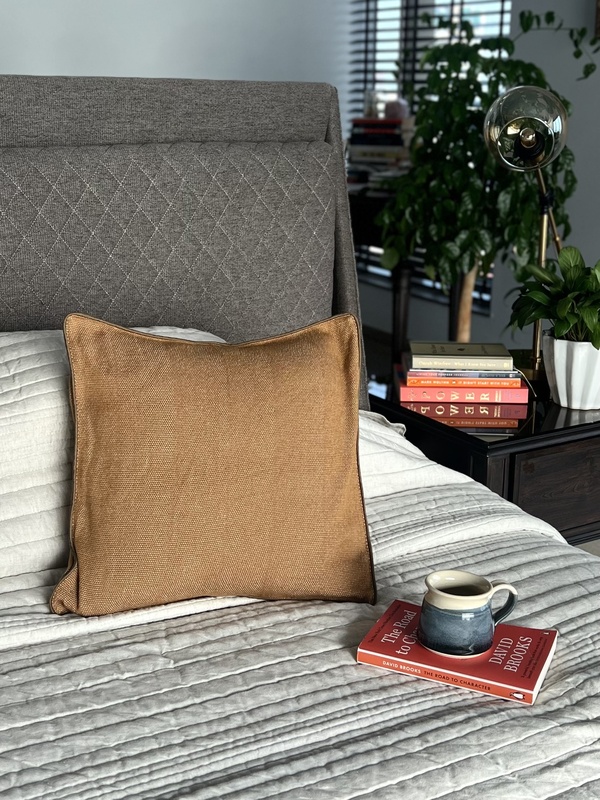 MUSTARD CUSHION COVER