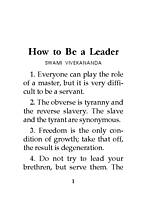 How To Be A Leader