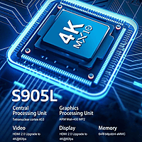 MX Box S 4K Ultra HD Set-Top Box – High-Definition Streaming | Android TV Support