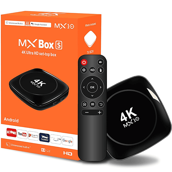 MX Box S 4K Ultra HD Set-Top Box – High-Definition Streaming | Android TV Support