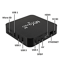 MXQ Pro 4K Android TV Box – 4K Ultra HD Streaming | Android TV | Multi-Device Compatible