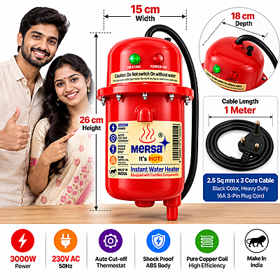 MERSA INSTANT WATER HEATER - RED3K