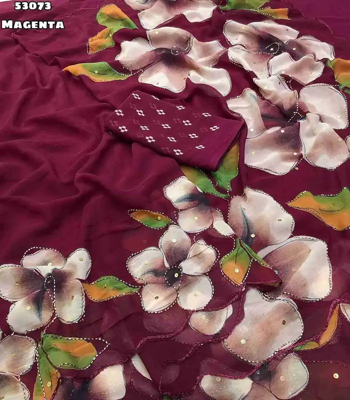 Flora Soft Weightless Chiffon Saree