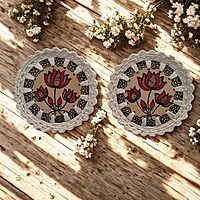 Madhubani Coaster Lotus