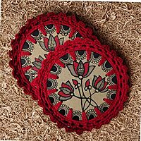 Madhubani Coaster Lotus