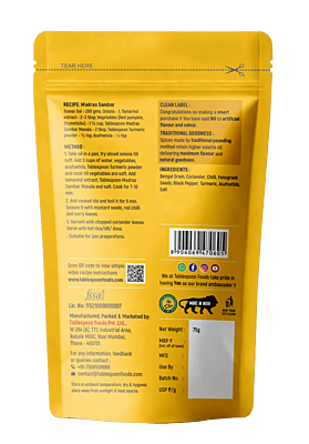 Tablespoon Madras Sambar Masala Tablespoon Madras Sambar Masala