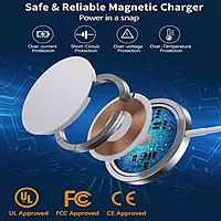Wireless Charger 15W Type-C Fast Charging Pad Ultra-thin Round for iPhone Wireless Charger 15W Type-C Fast Charging Pad Ultra-thin Round for iPhone