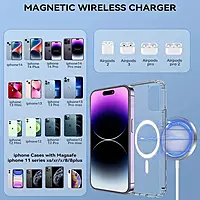 Wireless Charger 15W Type-C Fast Charging Pad Ultra-thin Round for iPhone Wireless Charger 15W Type-C Fast Charging Pad Ultra-thin Round for iPhone