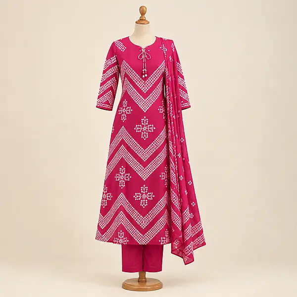 13JA RANIPINK KURTHI SET
