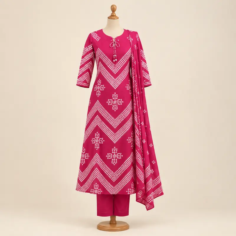 13JA RANIPINK KURTHI SET