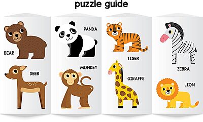 Magnetic Puzzle - Jungle Animals