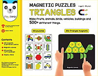 Magnetic Puzzle Triangles Small