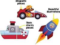 Magnetic Puzzles - Vehicles