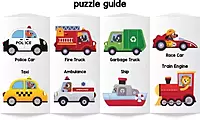 Magnetic Puzzles - Vehicles