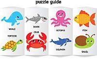Magnetic Puzzles Aquatic Animals
