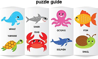 Magnetic Puzzles Aquatic Animals