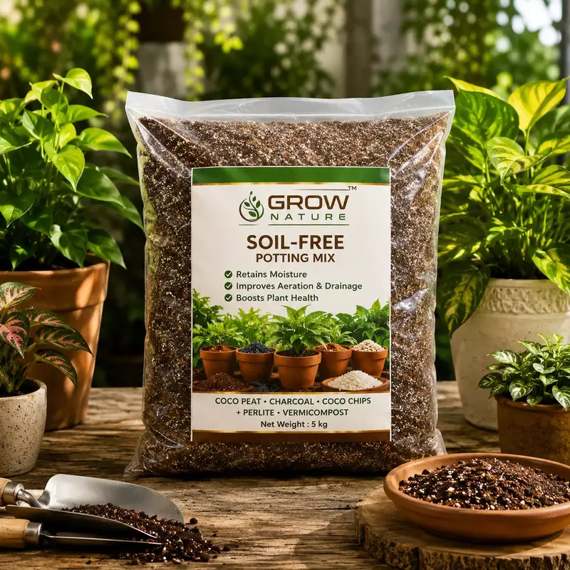 Soil-Free Potting Mix For Indoor Plants