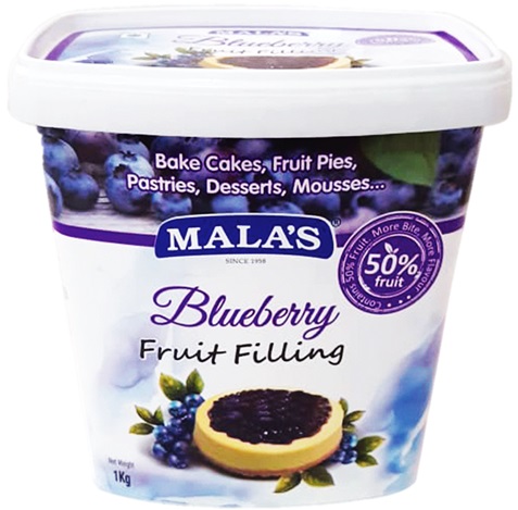 Mala's Blueberry Fruit Filling 1 Kg