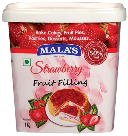 Mala's Strawberry Fruit Filling 1 Kg