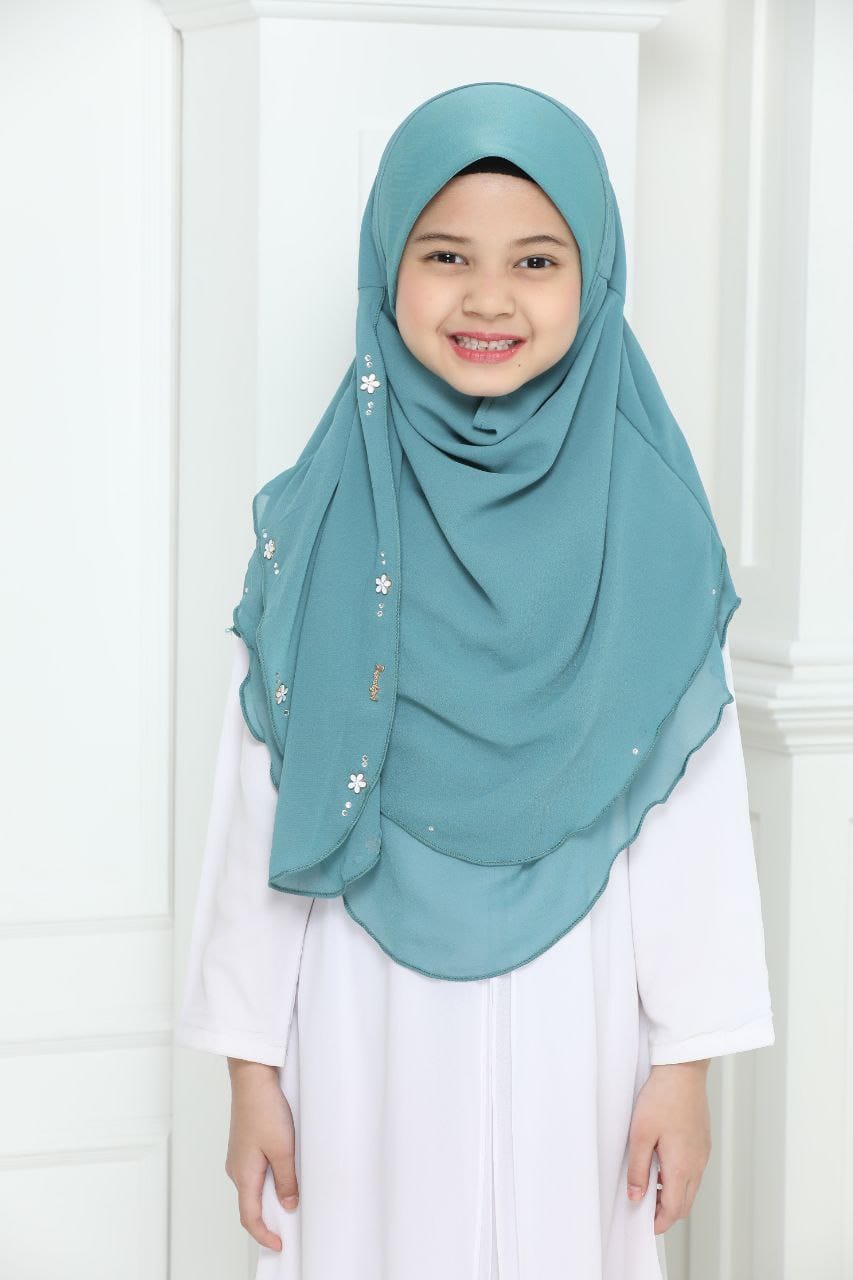 Malaysian Kids 2 layer Chiffon Instant Makhana