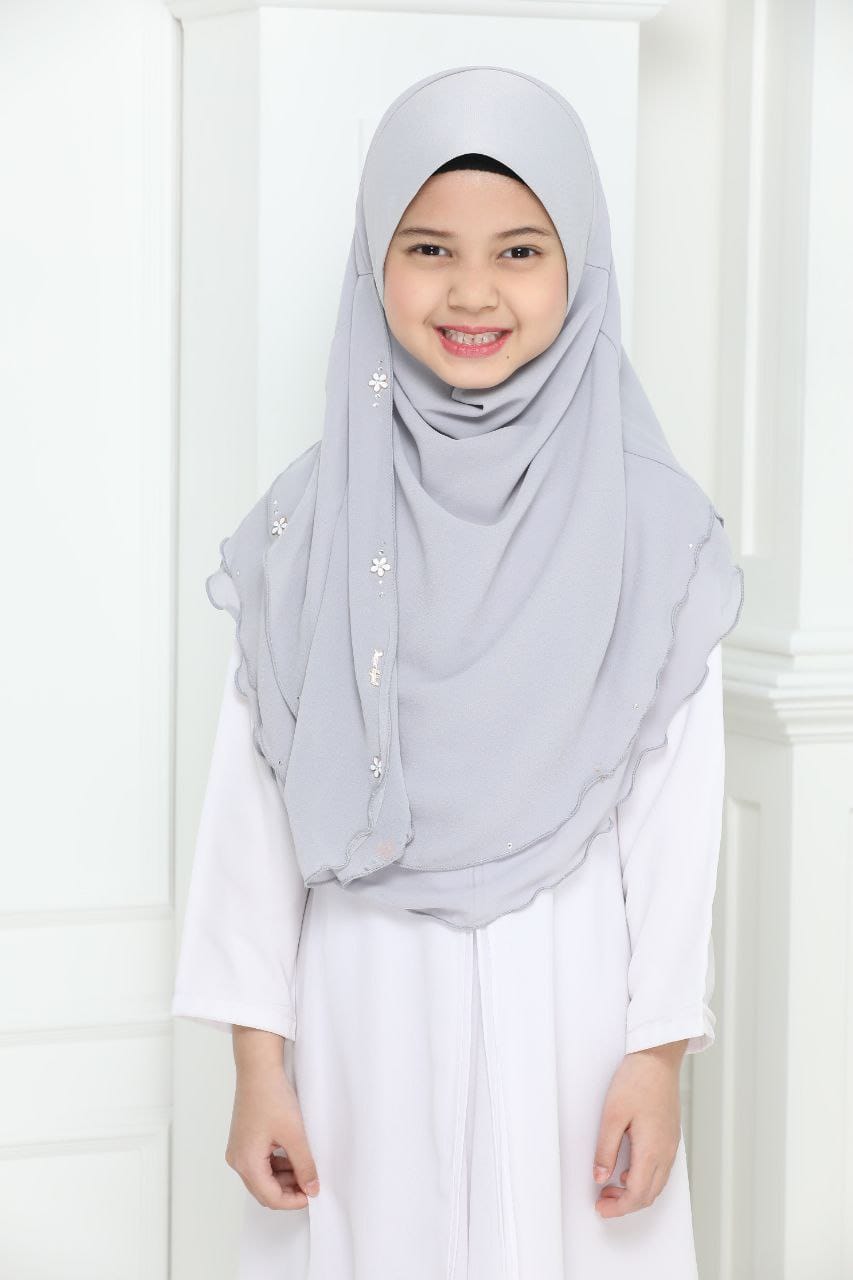 Malaysian Kids 2 layer Chiffon Instant Makhana