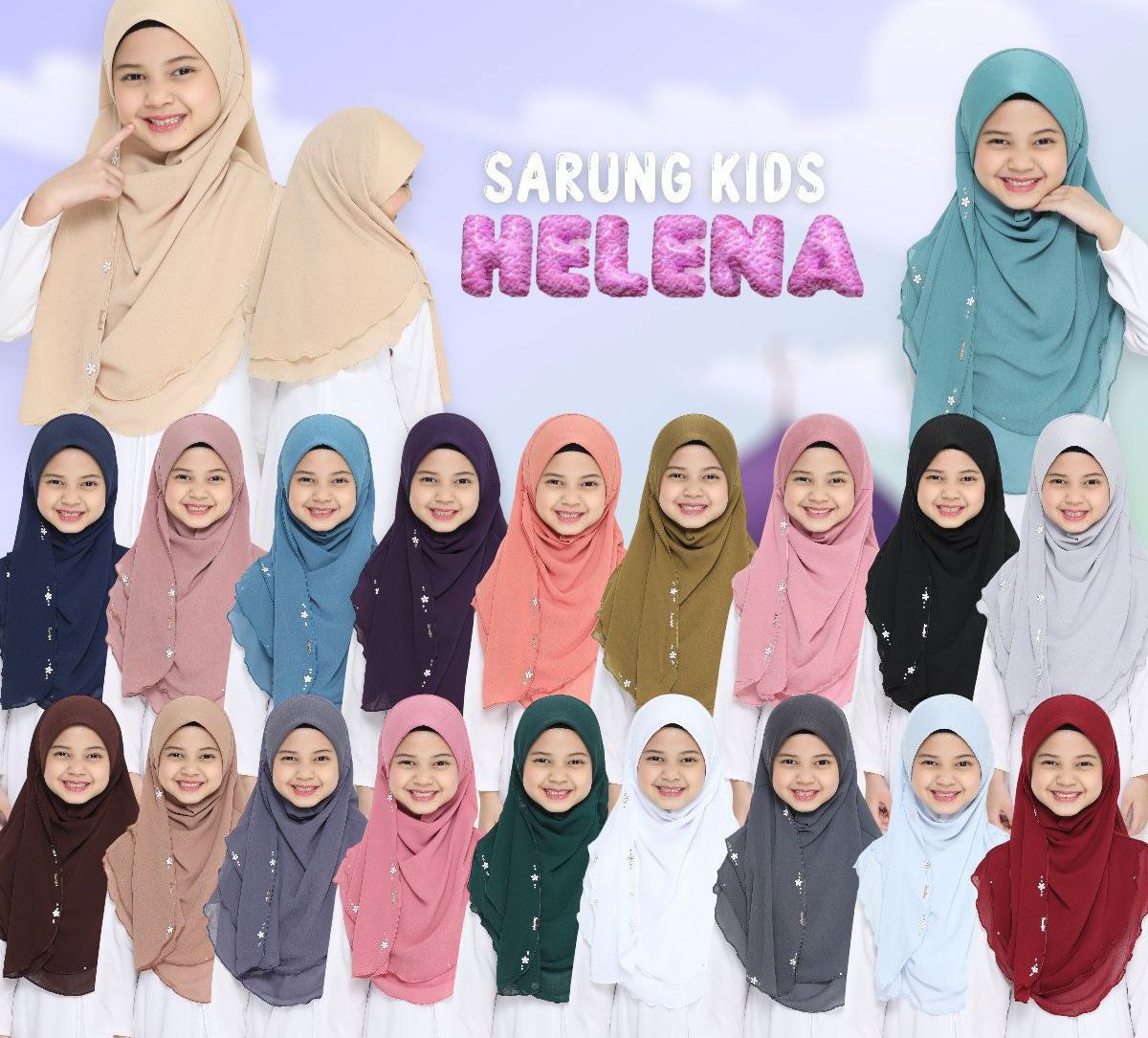 Malaysian Kids 2 layer Chiffon Instant Makhana