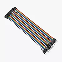 Generic Male to Female Jumper Wires – 40 Pcs, 20cm Rainbow Ribbon Cable – For Arduino, Raspberry Pi & Breadboard Prototyping