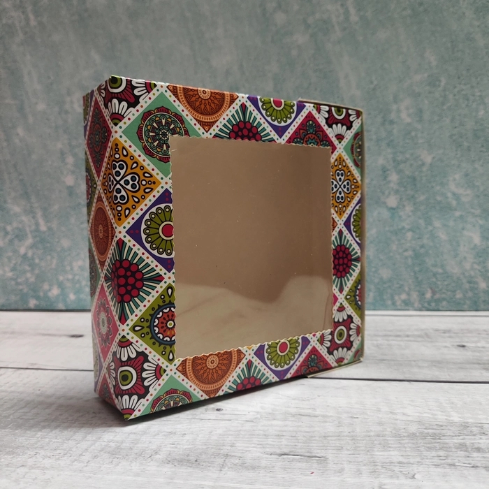 Mandala 4 Brownie/Cookie Box - 6*6*1.75