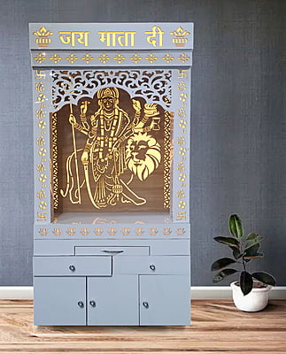 Sherawali Mata Mandir With WPC Jali Pillar Sherawali Mata Mandir With WPC Jali Pillar