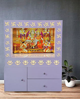 Ram Darbar Mandir with Pillar AndStorage Space | Sehrawat Brothers Ram Darbar Mandir with Pillar AndStorage Space | Sehrawat Brothers