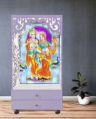 Radha Krishna Mandir with Storage Space - Sehrawat Brothers Radha Krishna Mandir with Storage Space - Sehrawat Brothers
