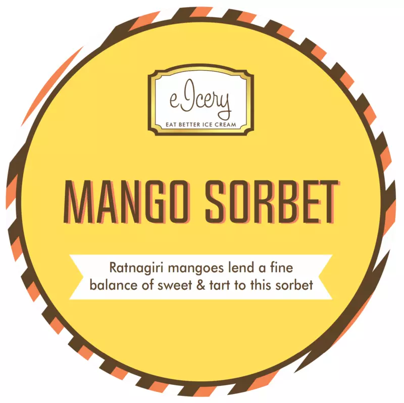 Mango Sorbet 500 ml Tub