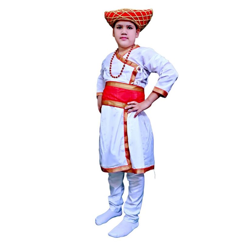 Maratha or Marathi Boy Fancy Dress Costume Maratha or Marathi Boy Fancy Dress Costume