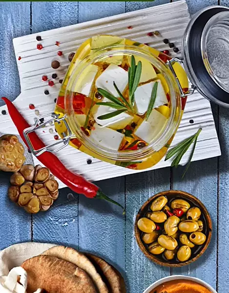 Mediterranean Marinated Feta - Happy & Gai