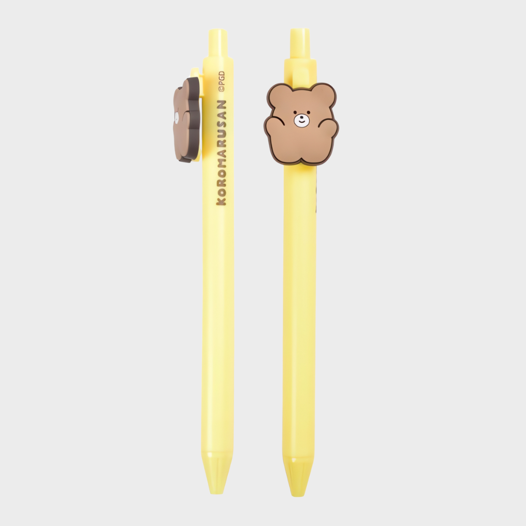 PG Design | Ballpoint Pen | Black Ink | Koromaru-San | With Rubber Mascot | Maron
