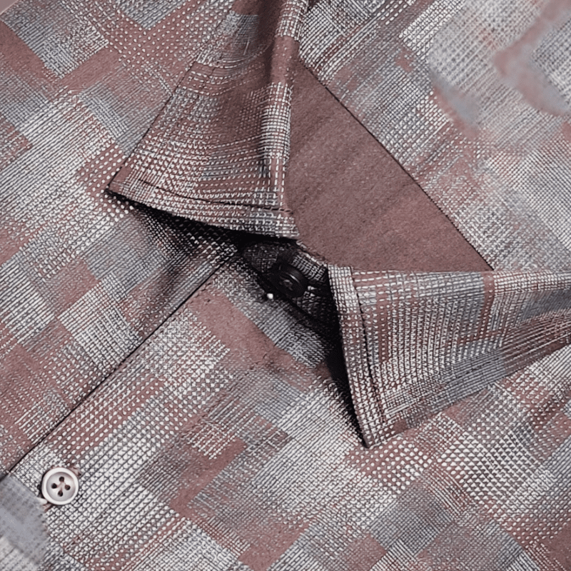 MAROON PRINTED SHIRT