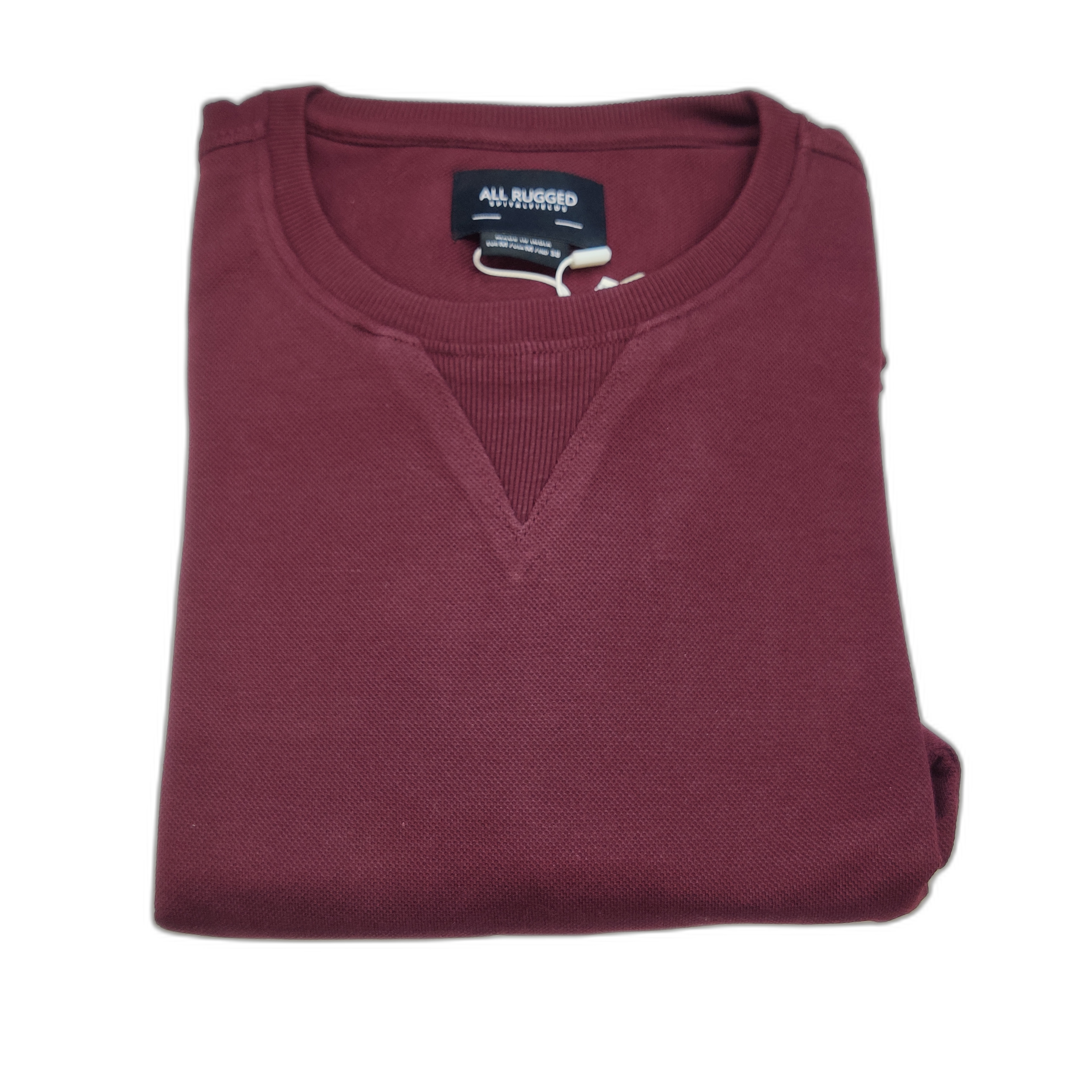 Maroon Plain Round Neck Tshirt