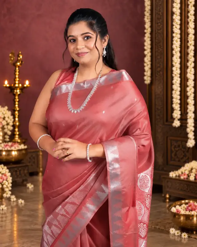 Heritage Imprints Saree - Marsala