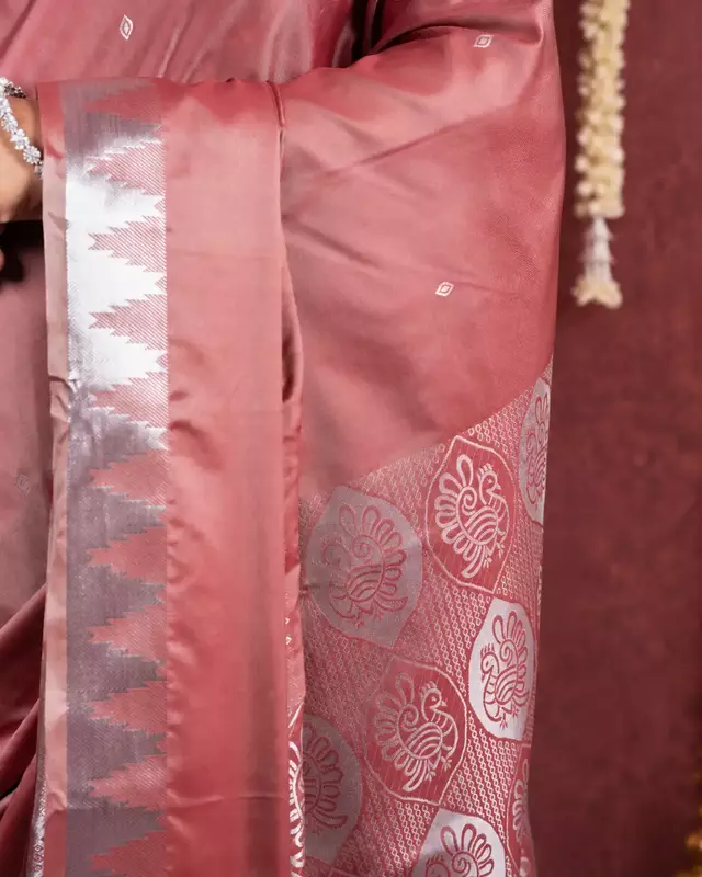 Heritage Imprints Saree - Marsala