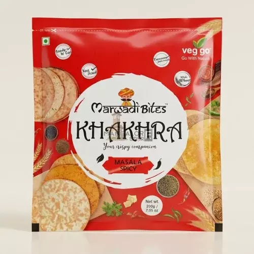 Marwadi Bites – Masala Spicy Round Khakhra | Crispy Indian Snack – 200g