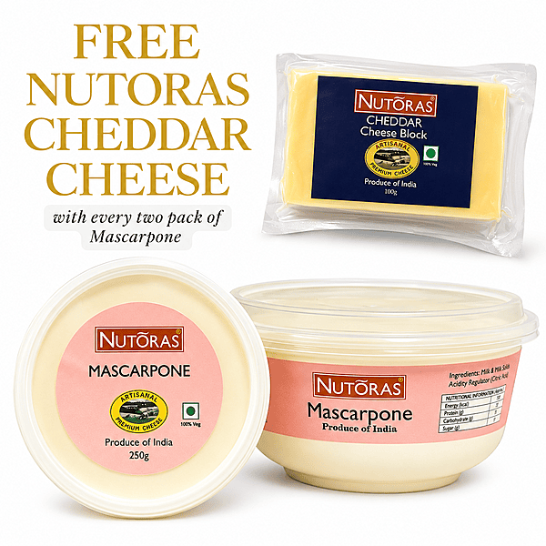 Nutoras Mascarpone 500G(Free Cheddar 100g) Nutoras Mascarpone 500G(Free Cheddar 100g)
