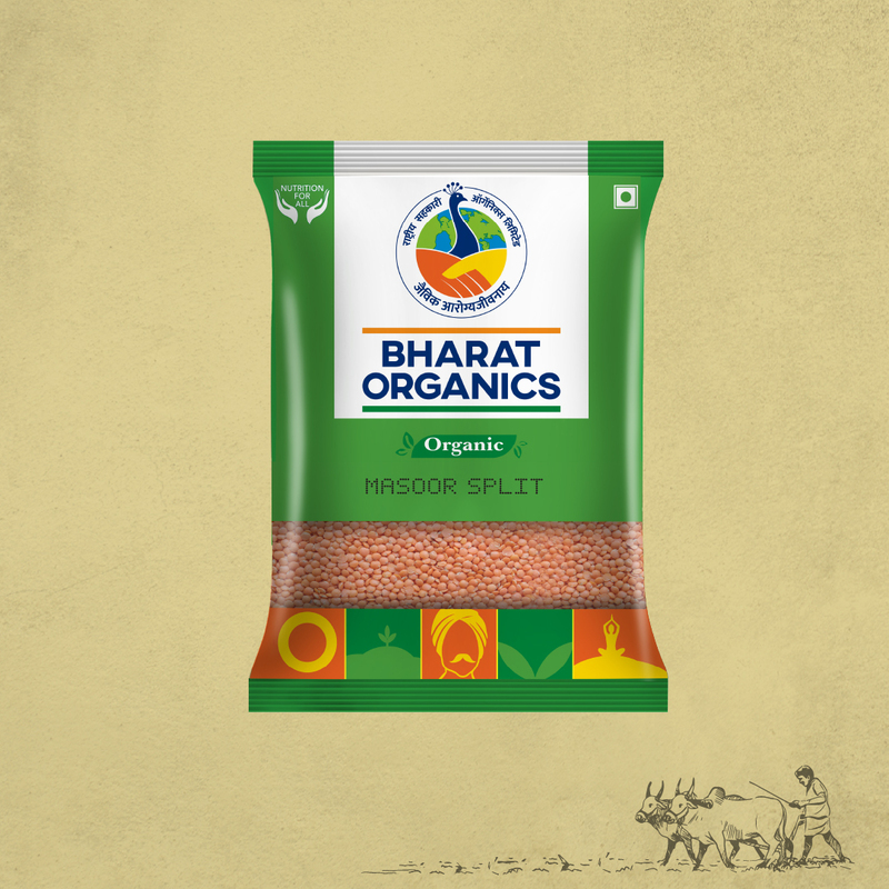 Organic Unpolished Masoor Dal Split